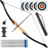 STEINBRÜCKE 30/40lbs Professional Bow And Arrow Recurve Bow Wooden Split