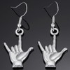 Sign Language Earrings Gifts for Women Earrings Friends Teachers Students