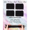 Afro Kinkys Bulk Human Hair Curly Braiding Hair,Hair Extensions 100%