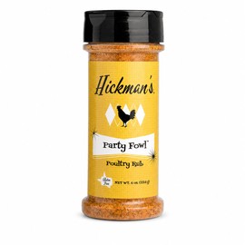 Hickman's BBQ Party Fowl Rub - Great On Chicken, Turkey, Poultry & More - Gluten Free - 4 oz