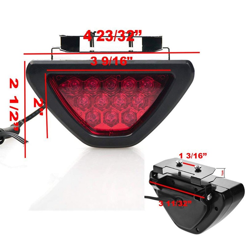 Yeaphy F1 Style DRL Red 12 LED Rear Tail Stop