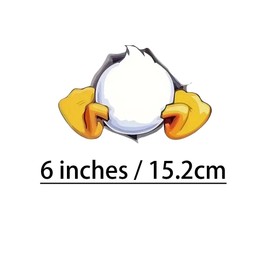2 pcs A Stuck Duck Butt Funny Car Bumper Sticker,6 Inch Vinyl Decal, Waterproof,Die-Cut for Cars,Windows,Laptops