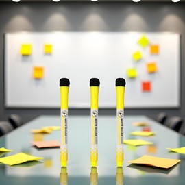 3 Pcs Magnetic Whiteboard Pen Writing Drawing Erasable Board Marker Office Supplies Erasable Whiteboard Pen Dry Erase and Wet Erase Markers Markers and Highlighters