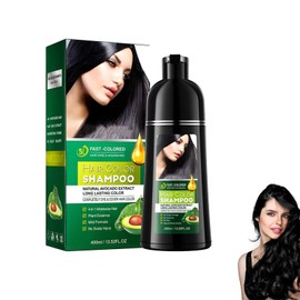 Hair Dye Shampoo, Champu Canas, Champu Colorante, Black Hair Dye Shampoo 3 En 1, Champú De Colour Para El Cabello InstantáNeo (, 400 ml)