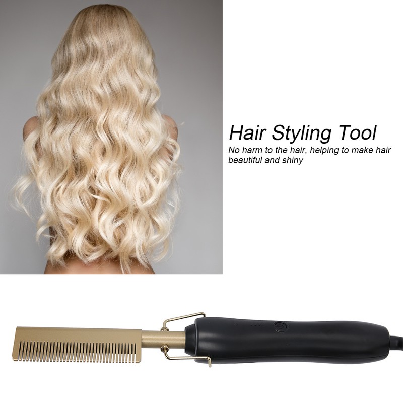 Hair Straightener Comb Wet Dry Dual Use Multi Functional Men