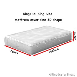 King Mattress Bags for Moving and Long Term Storage, 4Mill Extra Thick Heavy-Duty Mattress Moving Suppliers, King Size, California King Mattress Cover Protector for Disposal,Waterproof 1pack.