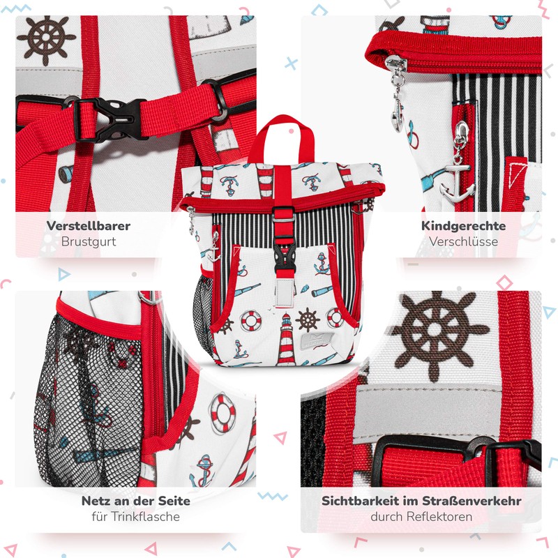 MIXIRL® Nursery Backpack for Boys and Girls Small Lightweight |