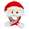 Parkers FUNNY NOVELTY MOVING MOUSTACHE JUMPING PLUSH XMAS CHRISTMAS SANTA HAT