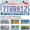 Silhouette of Forest and Mountains License Plate Frames -Premium Stainless