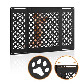 Adjustable RV Screen Door Protector — 21" - 31.5", Aluminum Alloy Camper Screen Door Protector for Dogs, Screen Defender for RV Door with Dog Paw Patterns