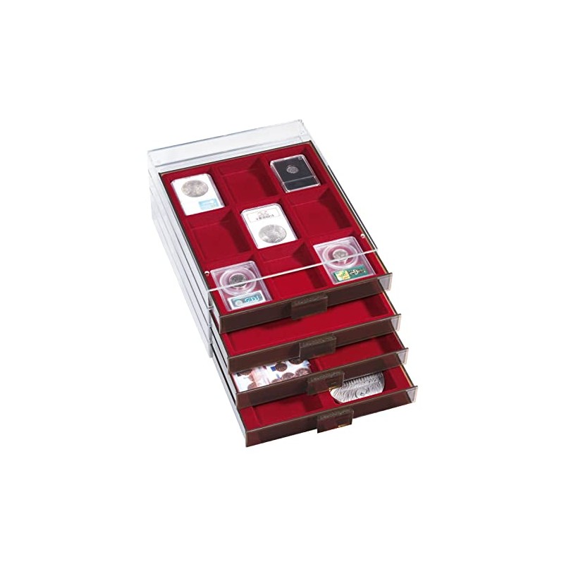 coin box for variable division, smoke coloured