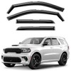 Window Deflectors Smoke Tinted in-Channel Side Window Vent Visor Deflectors