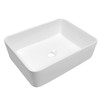 Enbol Bathroom Vessel Sink Rectangular 19x15 Inch Bathroom Sink Above