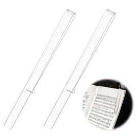 EsiFare Sheet Music Clip, Stylish Sheet Music Clip, Sheet Music Page Opener, Acrylic Music Book Clip, Piano Page Opener, Page Holder, Clear Acrylic, Durable, Practical, Convenient Design, Will Not