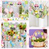 GlikCeil 40 Pcs Easter Wooden Hanging Ornaments Wood Easter Tree