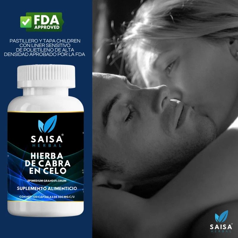 Hierba De Cabra En Celo Saisa 120 Cpsulas 60 G