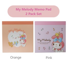 My-Meloday Memo Pad Notedpad - Pink & Orange, Easy-to-Carry & Efficient, Small, Adorable & Colorful Note Pads for Grocery List, Shopping List, to-Do List and Reminders - (2 Pack) 100 Sheets