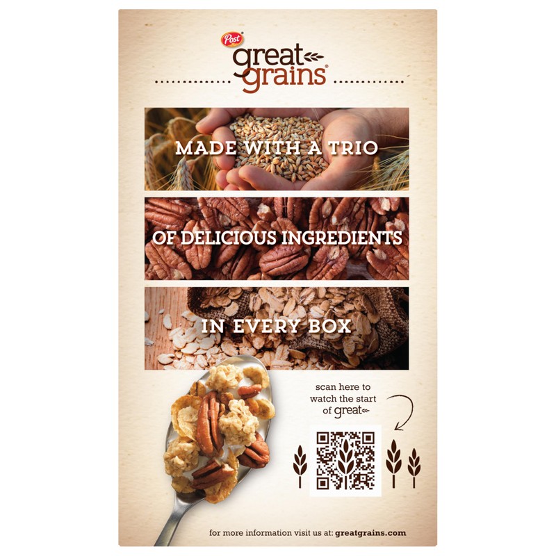 Great Grains Crunchy Pecans Whole Grain Cereal 16 oz. Box
