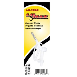 LUMAX LX-1364 Nozzle for DEF, Ad Blue, Urea, Economy. Manual Polypropylene Nozzle for use with All Fuels, Including DEF/UREA/AdBlue. Outlet Tube Size: ¾”