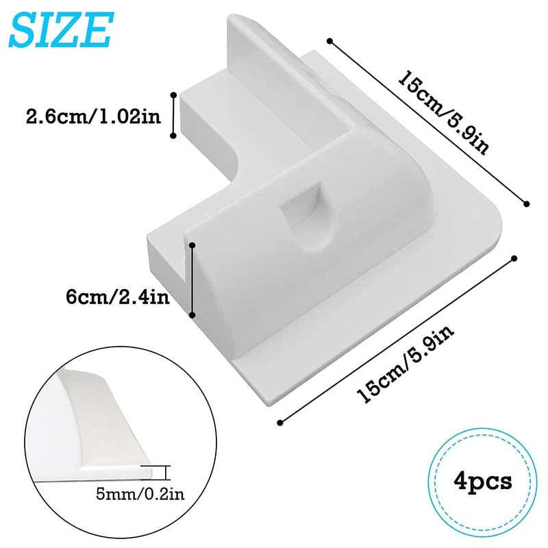 QIQN Solar Panel Mounting Brackets, Solar Panel Mounting Bracket, ABS
