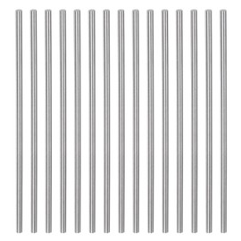 sourcing map 15pcs Round Rods 2.8mm x 100mm High Speed Steel (HSS) Lathe Bar Stock DIY Craft Tools for Turning Facing Drilling Threading