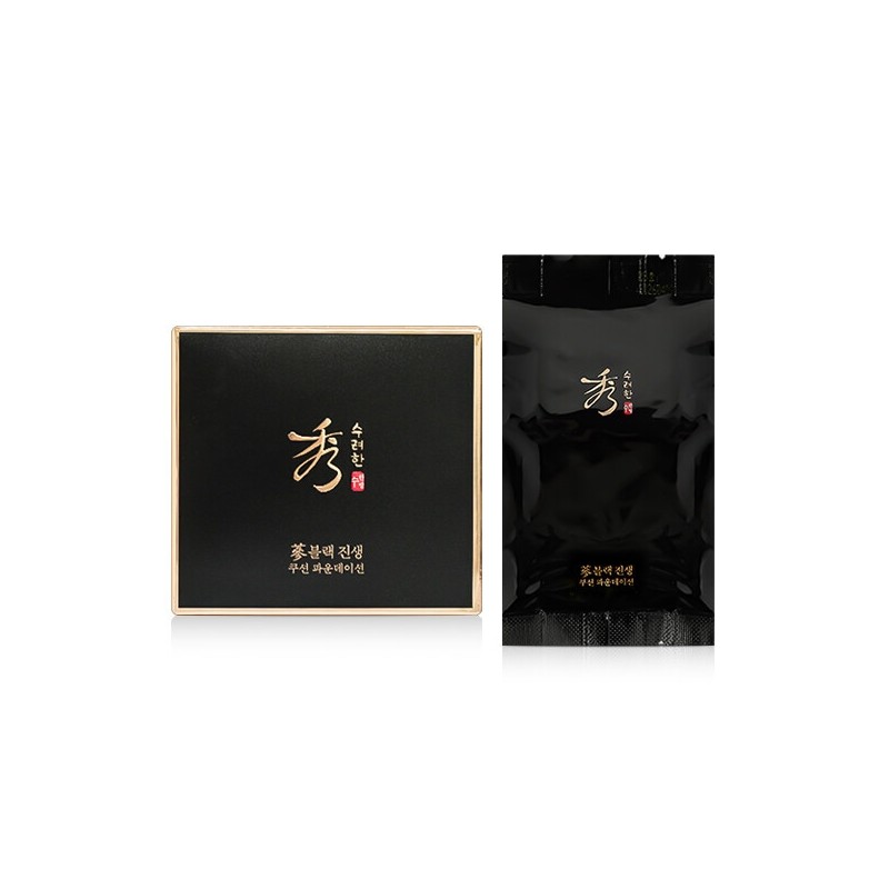 Sooryehan Black Ginseng Cushion Foundation (Refill) 15g / 수려한 블랙