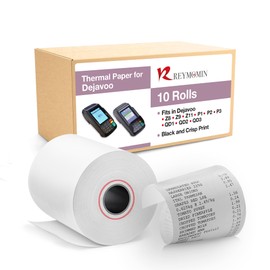 Thermal Paper Rolls for Dejavoo Z8, Z9, Z11, P1, P3, P8, QD1, QD2, QD4, QD5 – BPA‑Free Receipt Paper for Credit Card Machines – 10 Rolls