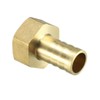 sourcing map Brass Nozzle Connection Adaptor 16 mm with Barb