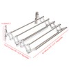 DDBESSIC Wall Mounted Drying Rack Clothing, Adjustable Wall Mounted Towel