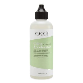 Cuccio Haircare Color And Lightener Accelerator - Cuts Process In Half - Provides Excellent Gray Coverage - Prevents Color Fading - Works With 10 To 60 Volume Peroxide - Cruelty Free - 118 ML