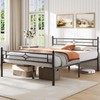 BedsPick Queen Bed Frame with Headboard and Footboard, Metal Platform