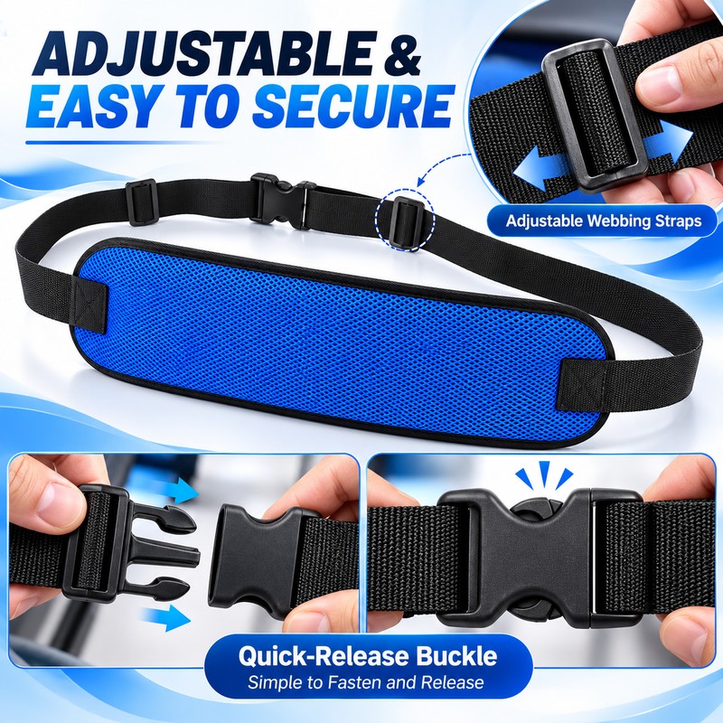 Adjustable Wheelchair Seat Belt for Secure Seating – Quick-Release Lap