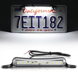 LivTee License Plate LED Light, Extremely Bright Assembly for Trailer UTV ATV Truck RV Boat, Xenon White(6000K)