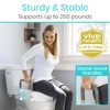 Vive Raised Toilet Seat - 5" Portable, Elevated Riser with