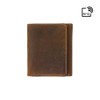 Visconti Hunter Collection Apache Leather Tri-Fold Wallet in Oiled Leather