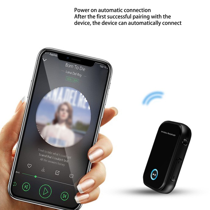 Car Wireless Bluetooth Audio Adapter Multifunctional Portable Hands Free Call