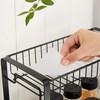 SONGMICS 2 Tier Kitchen Rack Metal Spice Rack with Plastic