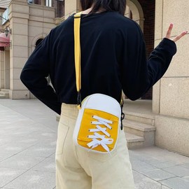 LiJuanWang Women's Mini Bag Shoulder Bag, Small Women's One Shoulder Bag, All-Match Beach Shoulder Bag, Canvas Bag, Adjustable Shoulder Strap, Crossbody Bag, Women, for Daily Travel and Appointments