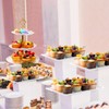 Baderke 4 Pcs Buffet Risers with Cupcake Stand Holder Serving
