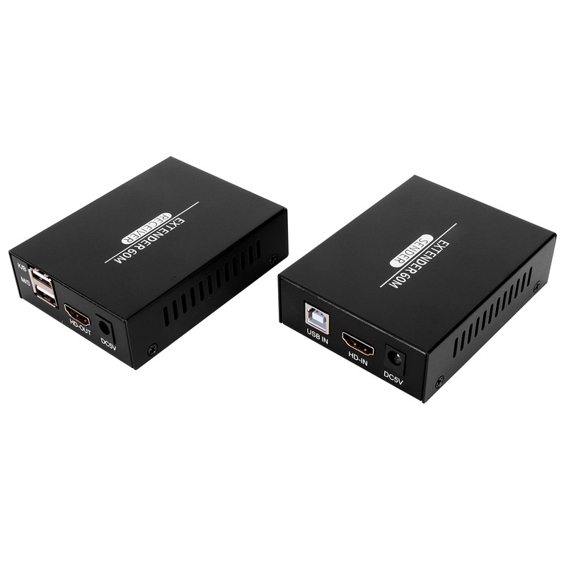 HD Multimedia Interface KVM Extender 197ft 1920x1080P 60Hz Remote Operation