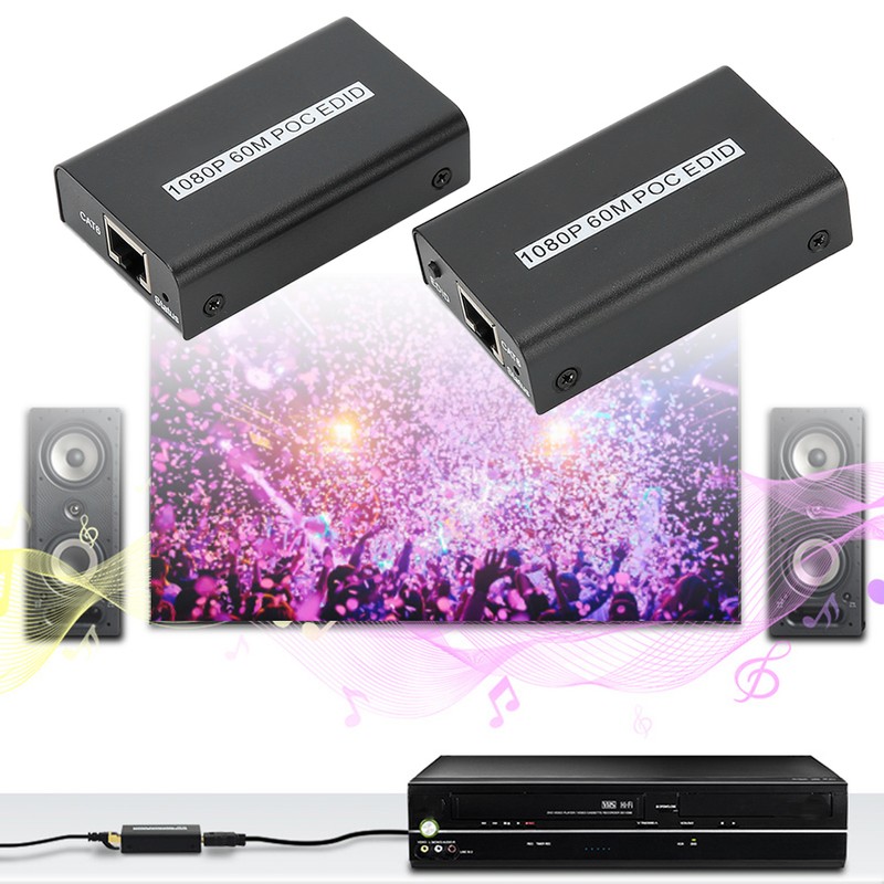 60M HD Multimedia Interface Single Cable Extender HDMI Network Transmission