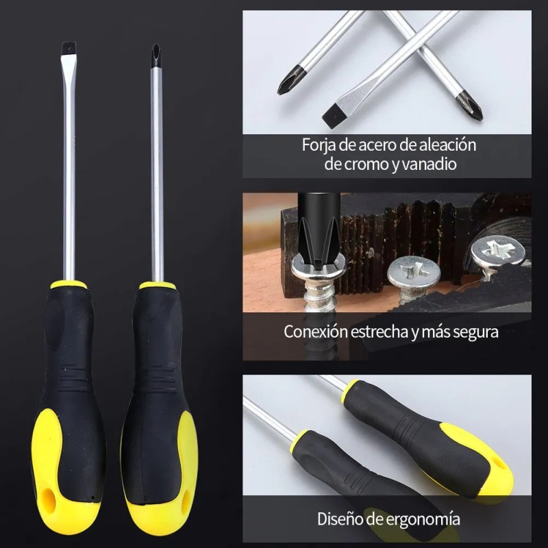 12 Pzs Juego De Desarmadores Kit De Desarmadore De Precisión