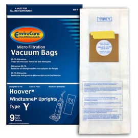 Generic Hoover WindTunnel Type Y Vacuum Bags 9 Pack, Fits Hoover 4010100Y
