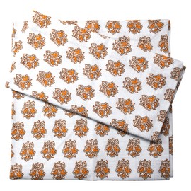 Printed,Premium Quality, Dinner Napkins,Cloth Napkin, Size 18X18 Inch, Multi Colors, Over Sized Cloth Napkins, Ultra Soft, Durable Hotel Quality (Small Blocks Design (Pack of 2))