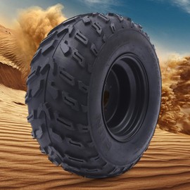 10" ATV Wheels Tire Rim, 22x10-10 Iron & Rubber Tire with Rim Wheel One Tires Mounted on One Rims for ATVs And Go Karts As Front Or Rear Wheel