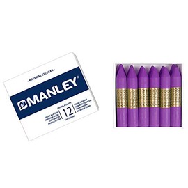 Manley mnc04577 – Pack of 12 Crayons, hellviolett