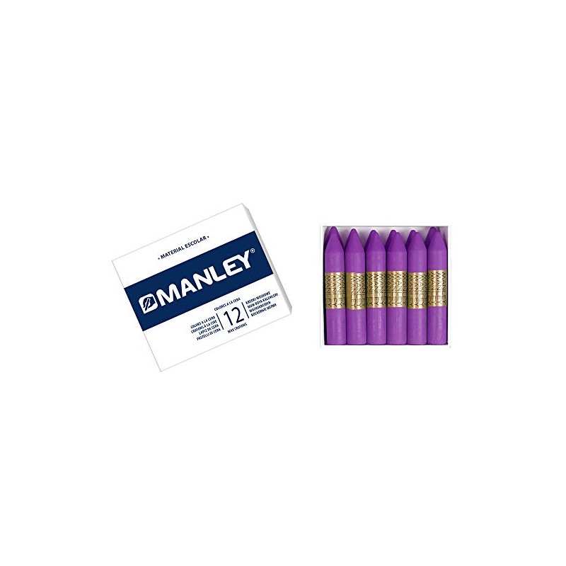 Manley mnc04577 – Pack of 12 Crayons, hellviolett