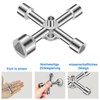 VZU 7/10/12/13/18 mm Triangle Key, 4 Way, 5 Size Triangular