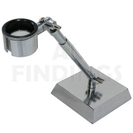 loupe magnifying eyeglass swivel adjustable head heavy base watchmakers tool