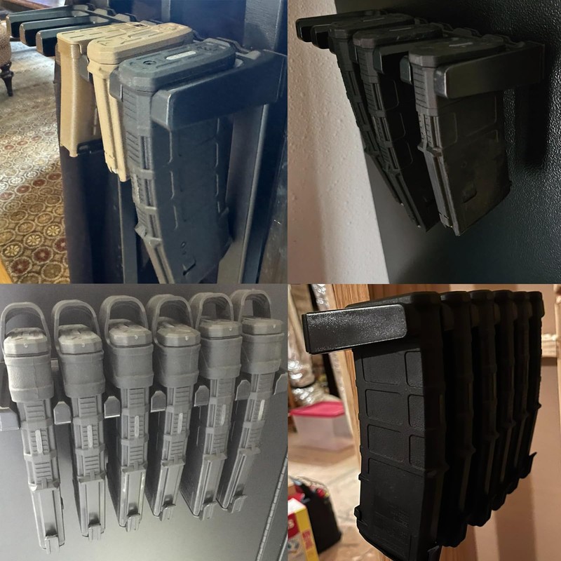 DINGDOON 4Pack Wall Mount for Pmag, AR Mag Holder, ABS